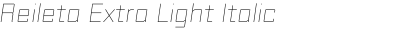 Reileta Extra Light Italic